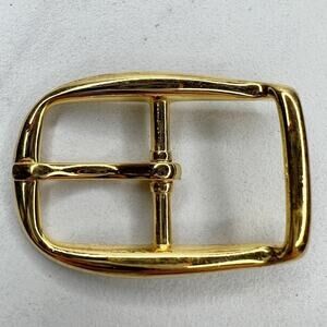 Vintage Gold Tone Simple Basic Belt Buckle for up to 1 Inch Belt
